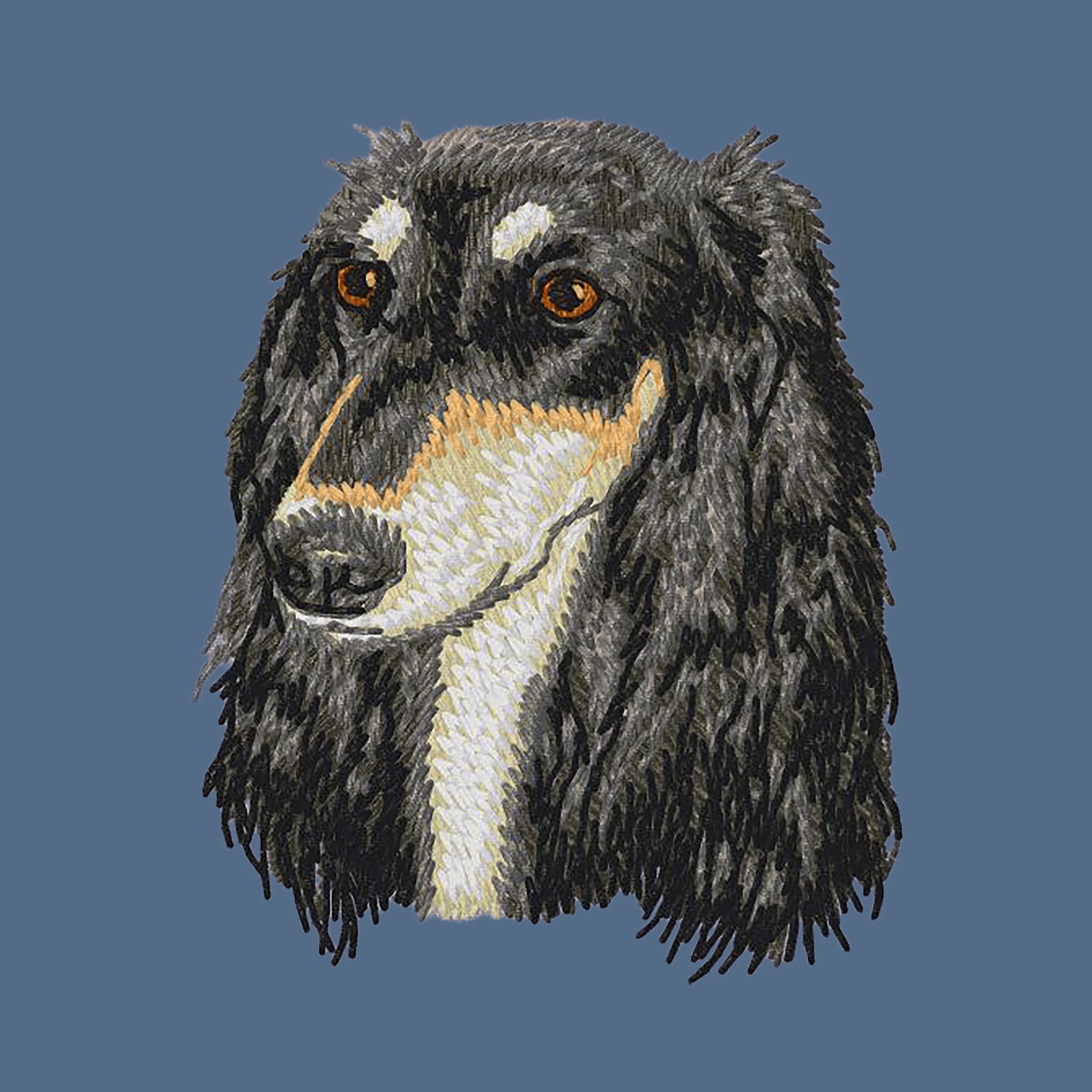 Saluki Embroidered Women's Denim Shirt - Image 2
