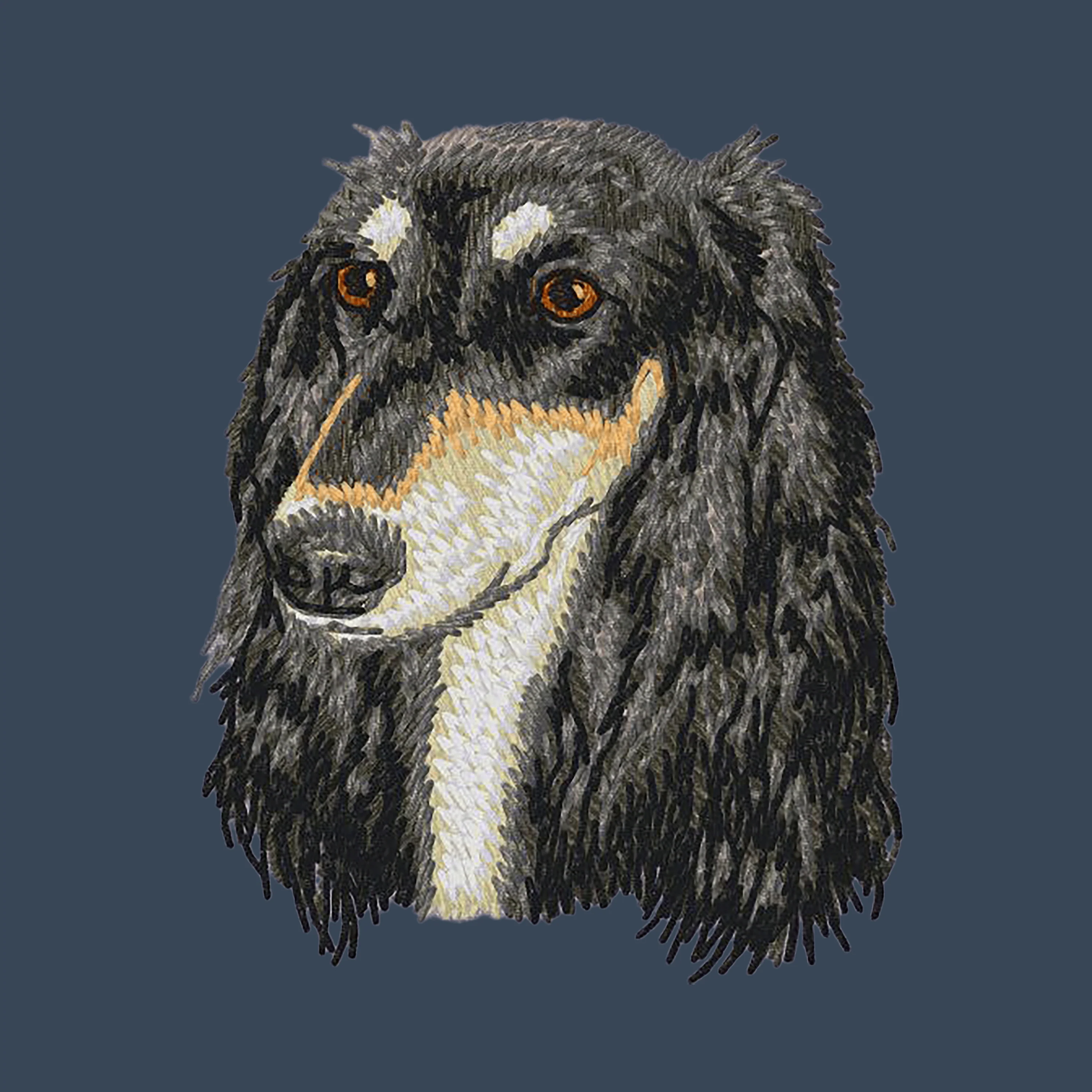 Saluki Embroidered Women's Denim Shirt - Image 4