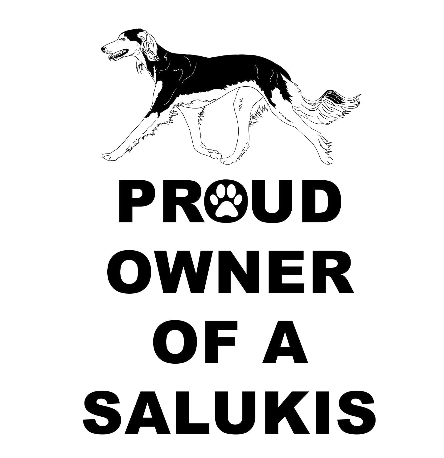 Saluki Proud Owner - Women's V-Neck T-Shirt - Image 2