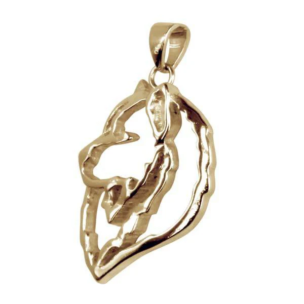 Samoyed 14K Gold Cut Out Pendant - Image 3