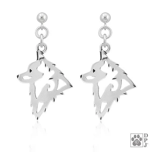 Schipperke, Head, Earring - Image 2