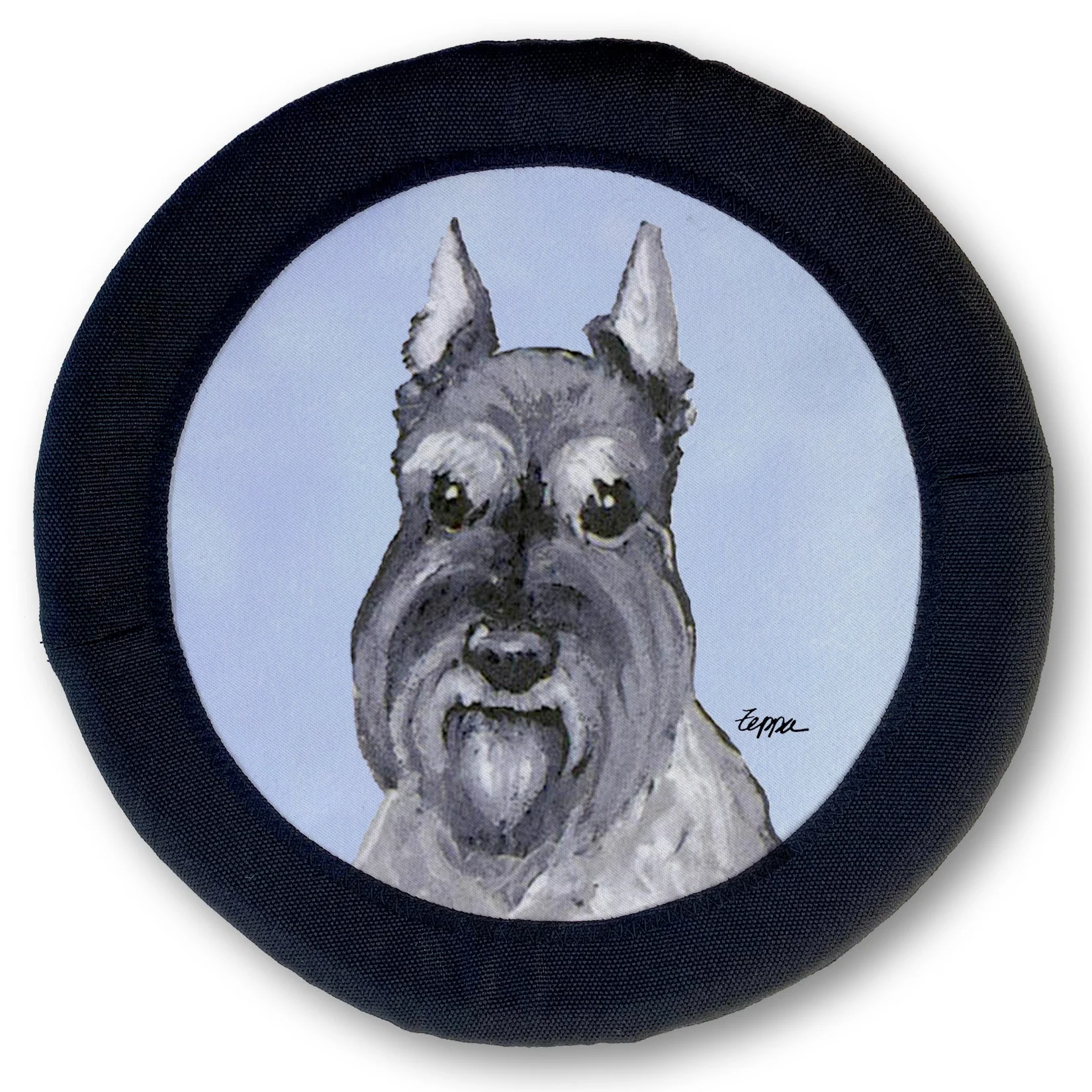 Schnauzer FOTOFRISBY Flying Dog Disc Toy - Image 2