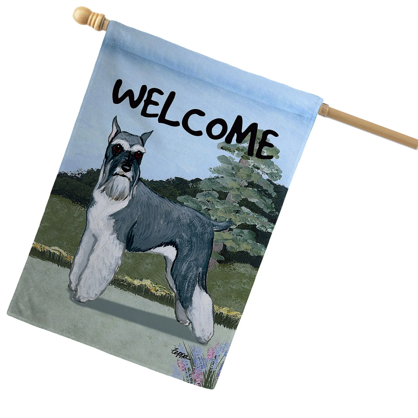 Schnauzer House Flag - Image 2