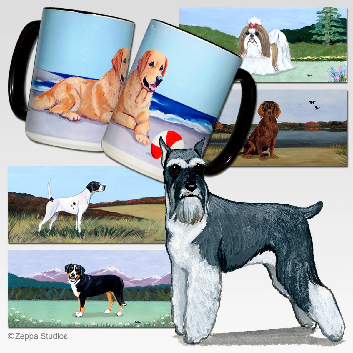 Schnauzer Scenic Mug - Image 2