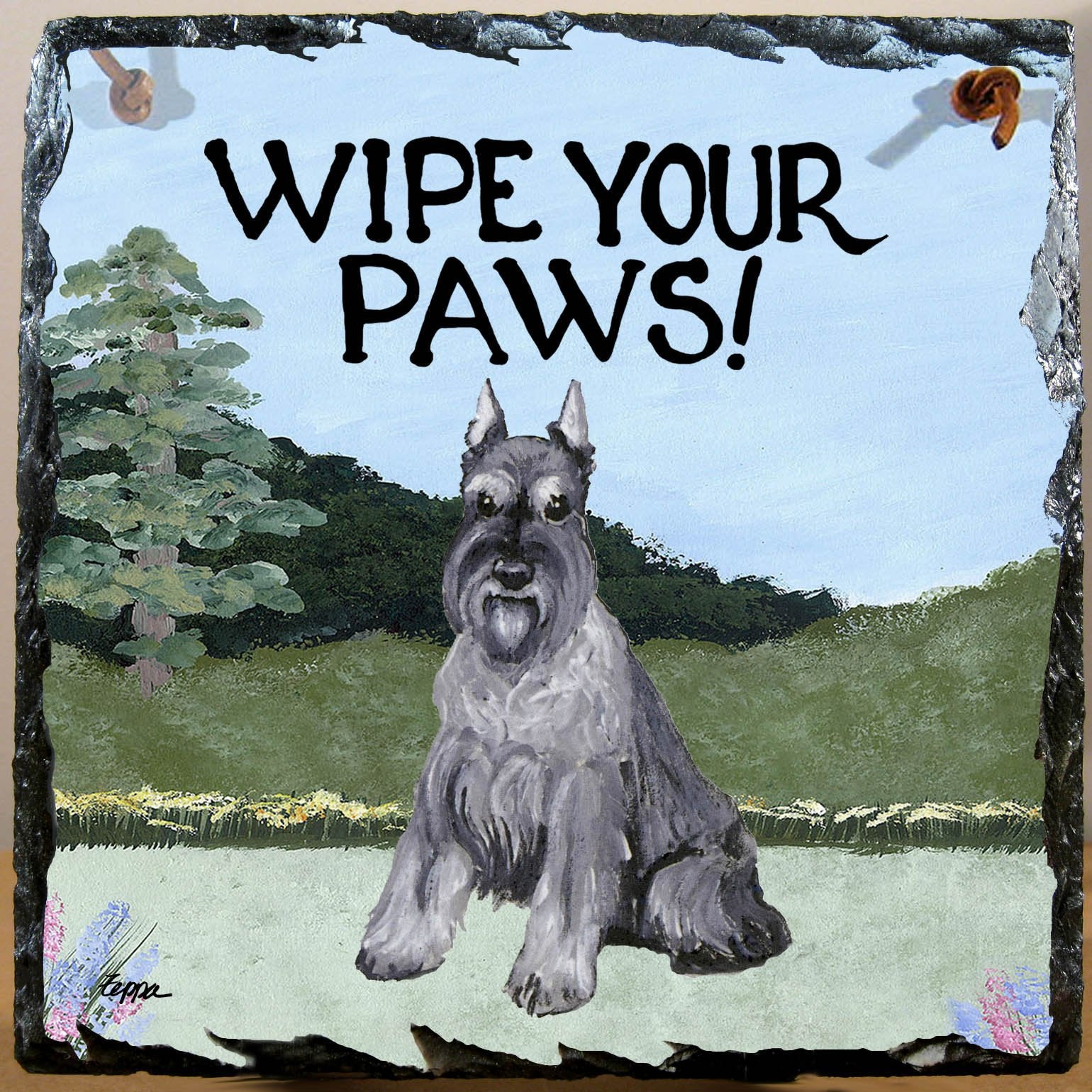 Schnauzer Slate Sign - Image 2