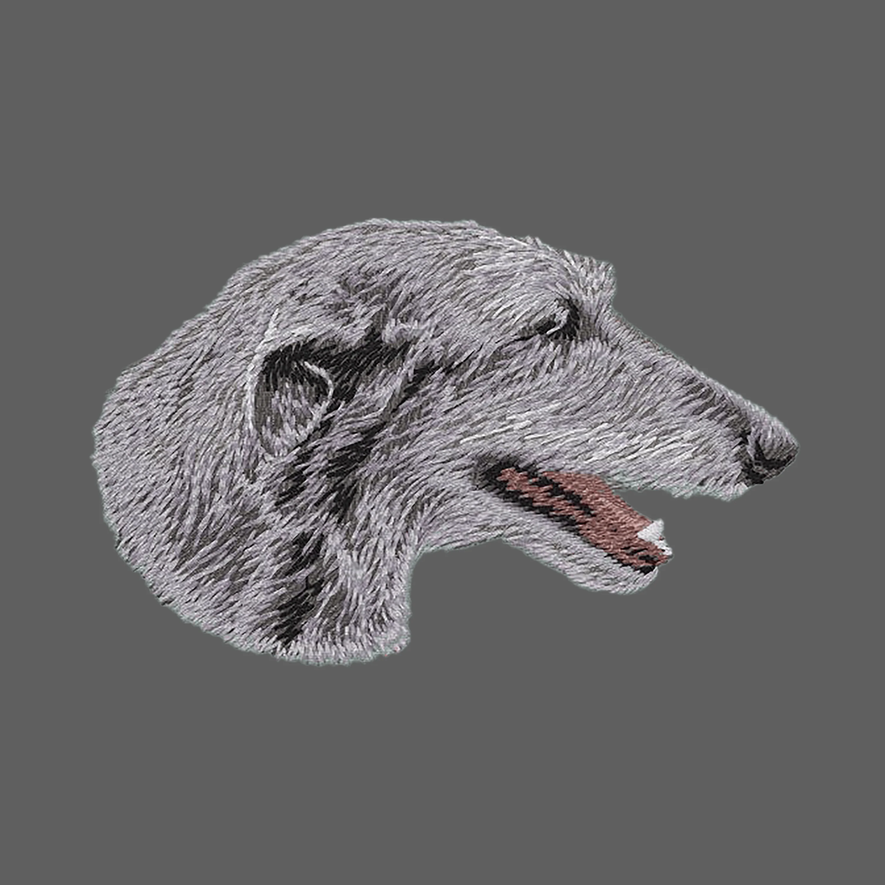 Scottish Deerhound Embroidered Women's Fleece Jacket - Image 2