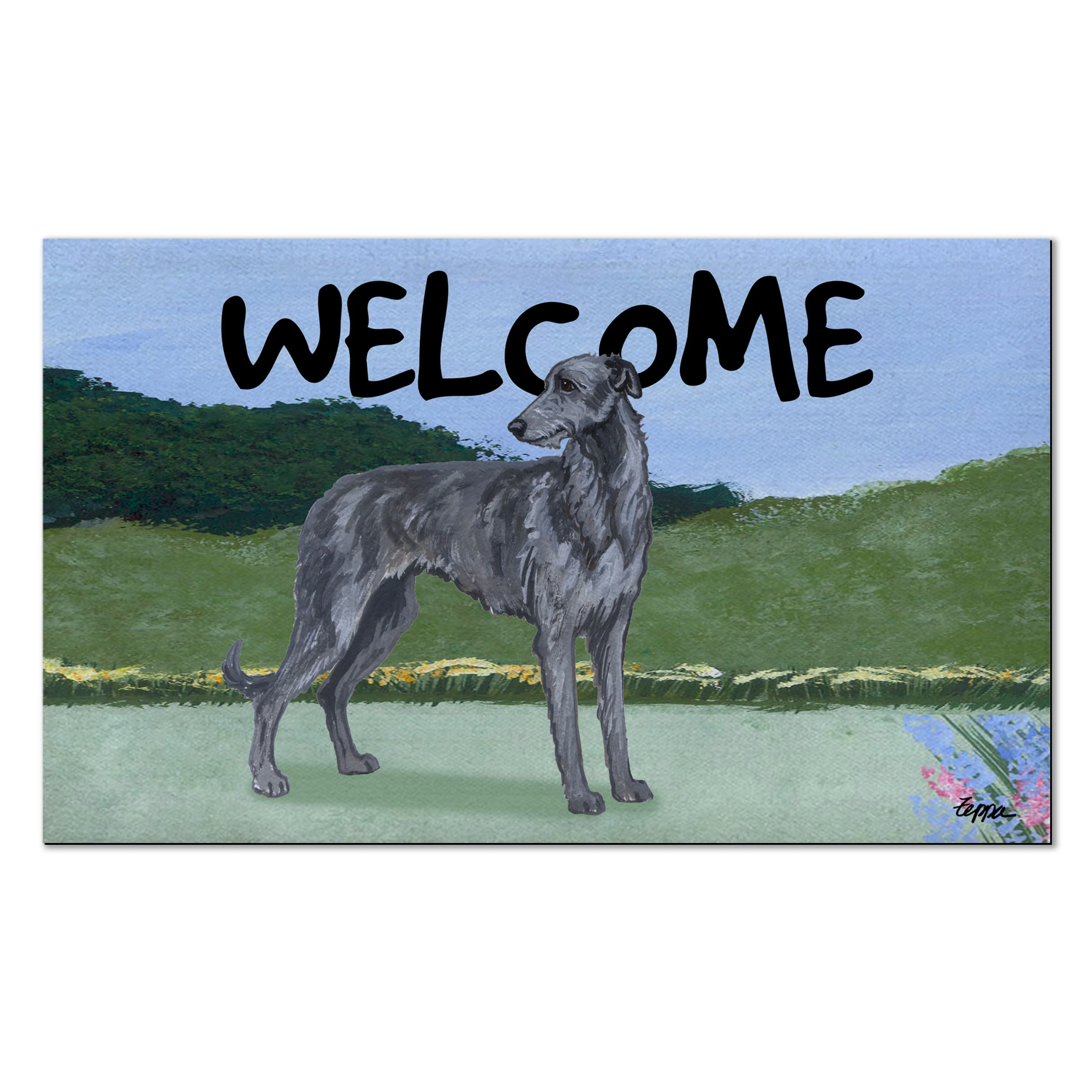Scottish Deerhound Welcome Mat - Image 2