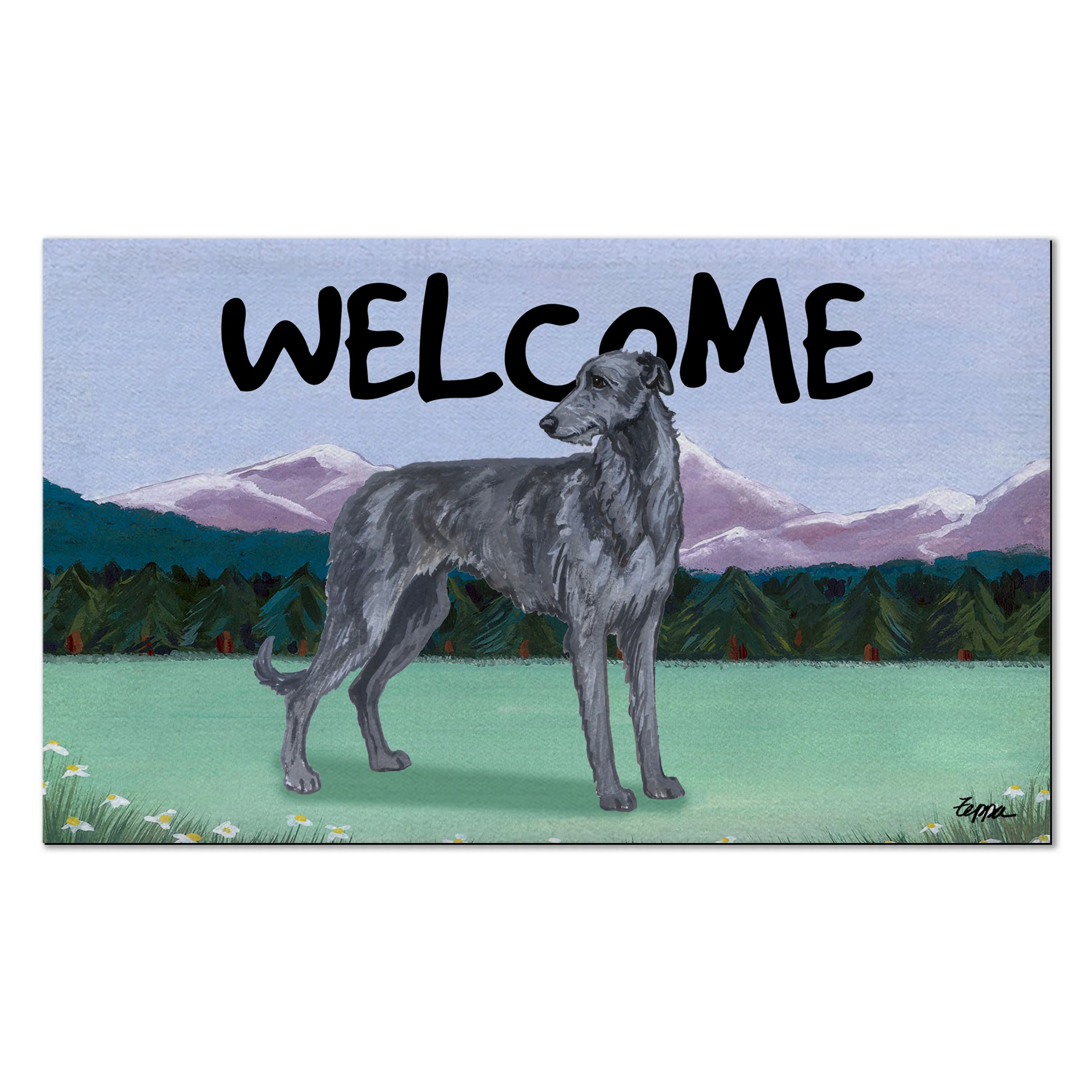 Scottish Deerhound Welcome Mat - Image 3
