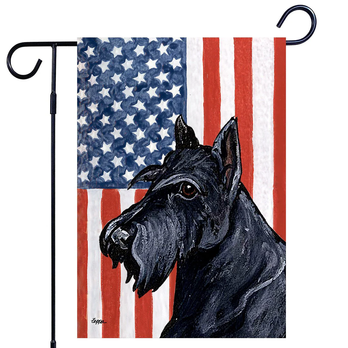 Scottish Terrier Americana Garden Flag - Image 2