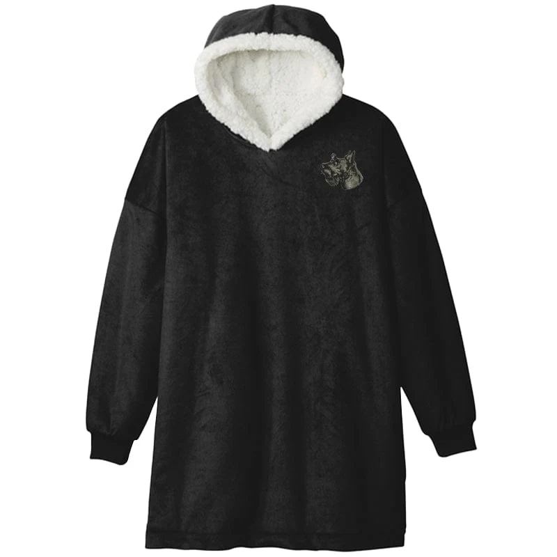 Scottish Terrier Embroidered Wearable Blanket - Image 4