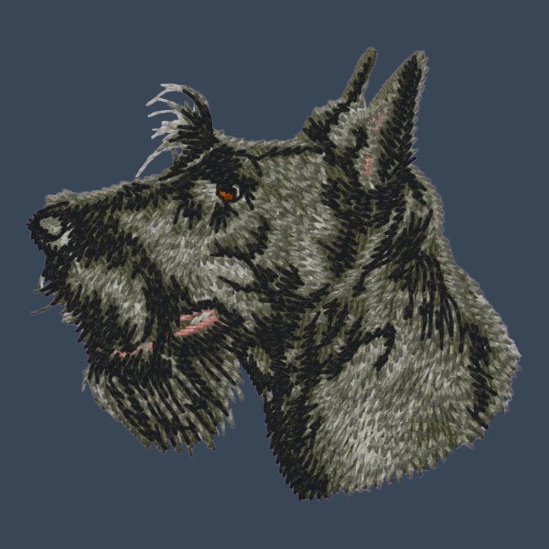 Scottish Terrier Embroidered Women's Denim Shirt - Image 4