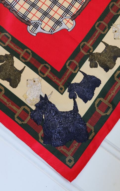 Scottish Terrier Silk Scarf - Image 2