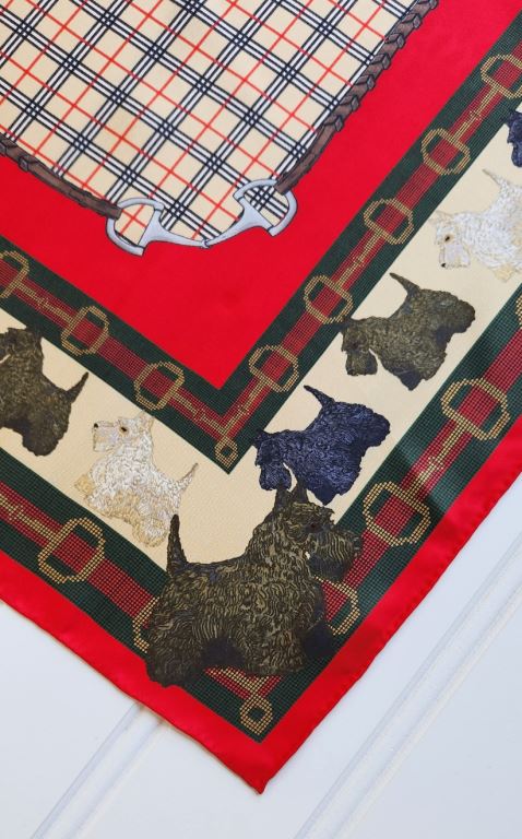 Scottish Terrier Silk Scarf - Image 3