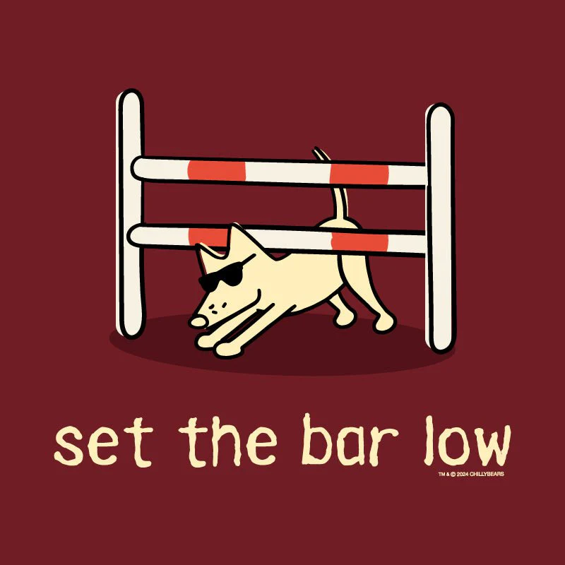 Set The Bar Low - Ladies Curvy V-Neck Tee - Image 2