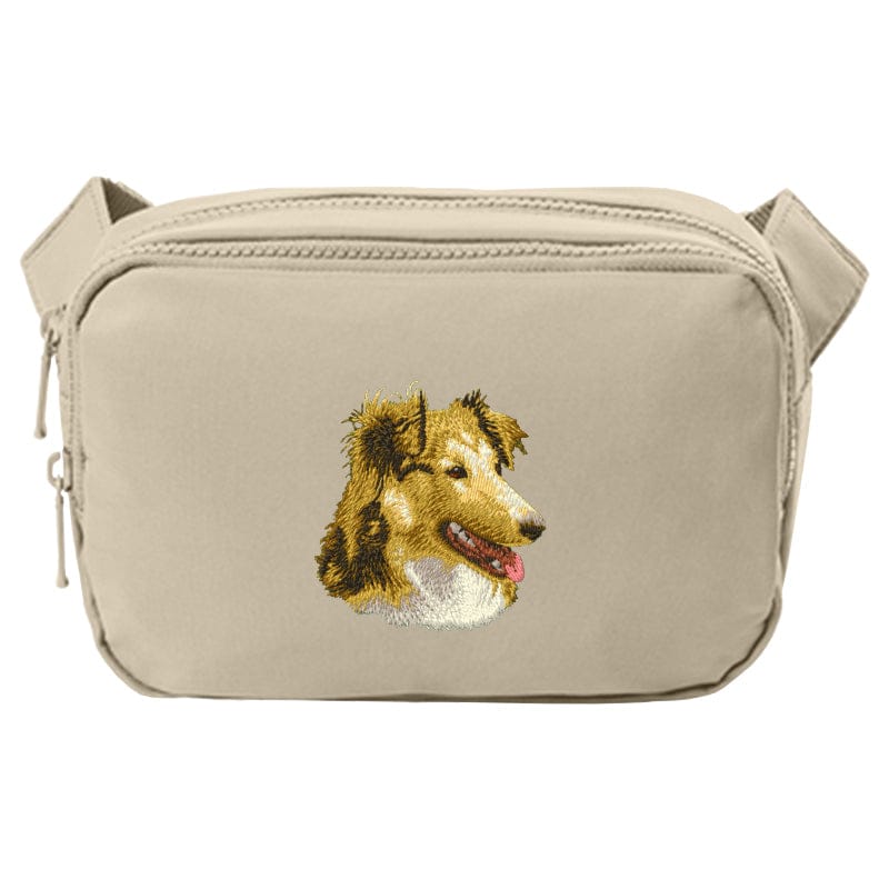 Shetland Sheepdog Embroidered Crossbody Bag - Image 3