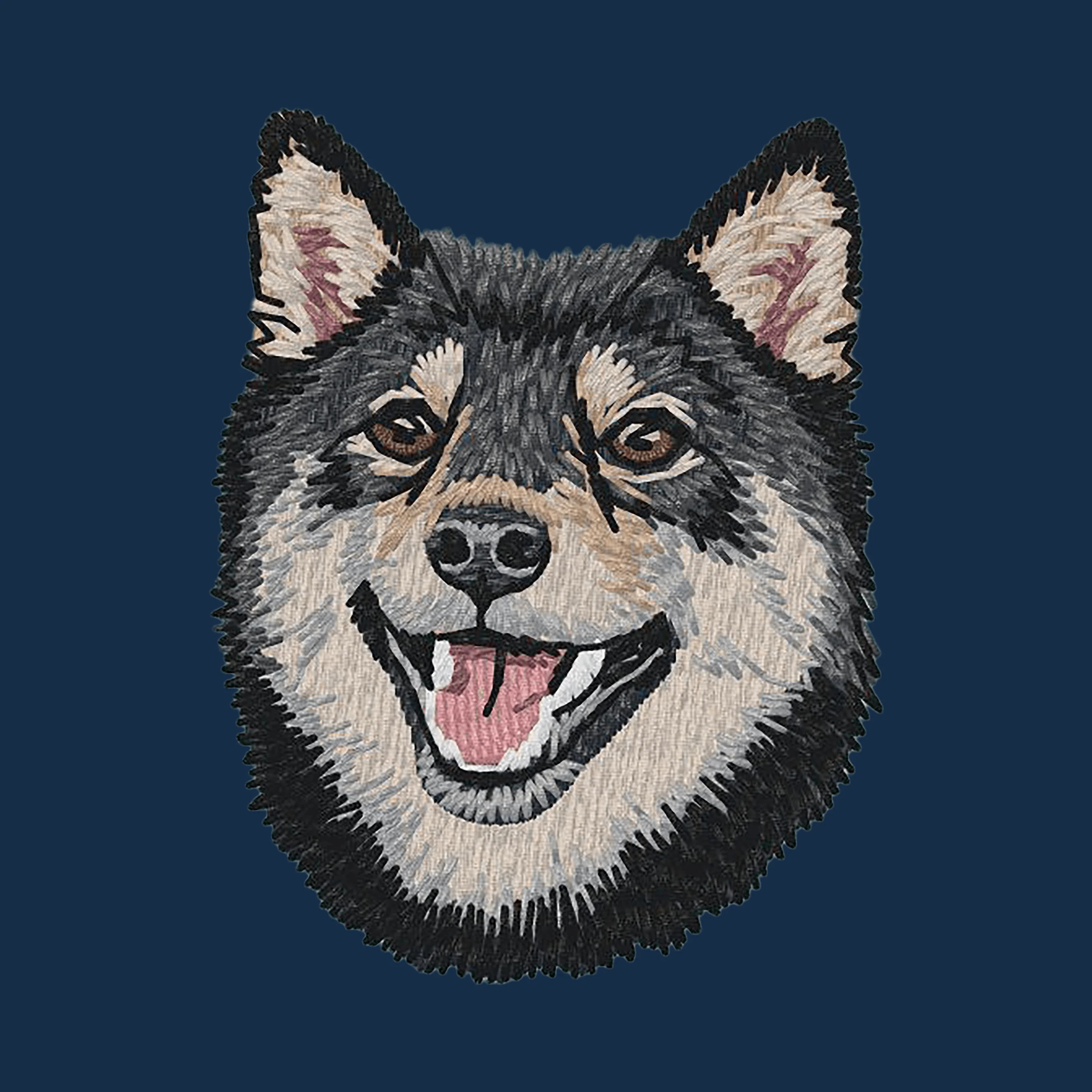 Shiba Inu Embroidered Men's Denim Shirt - Image 8