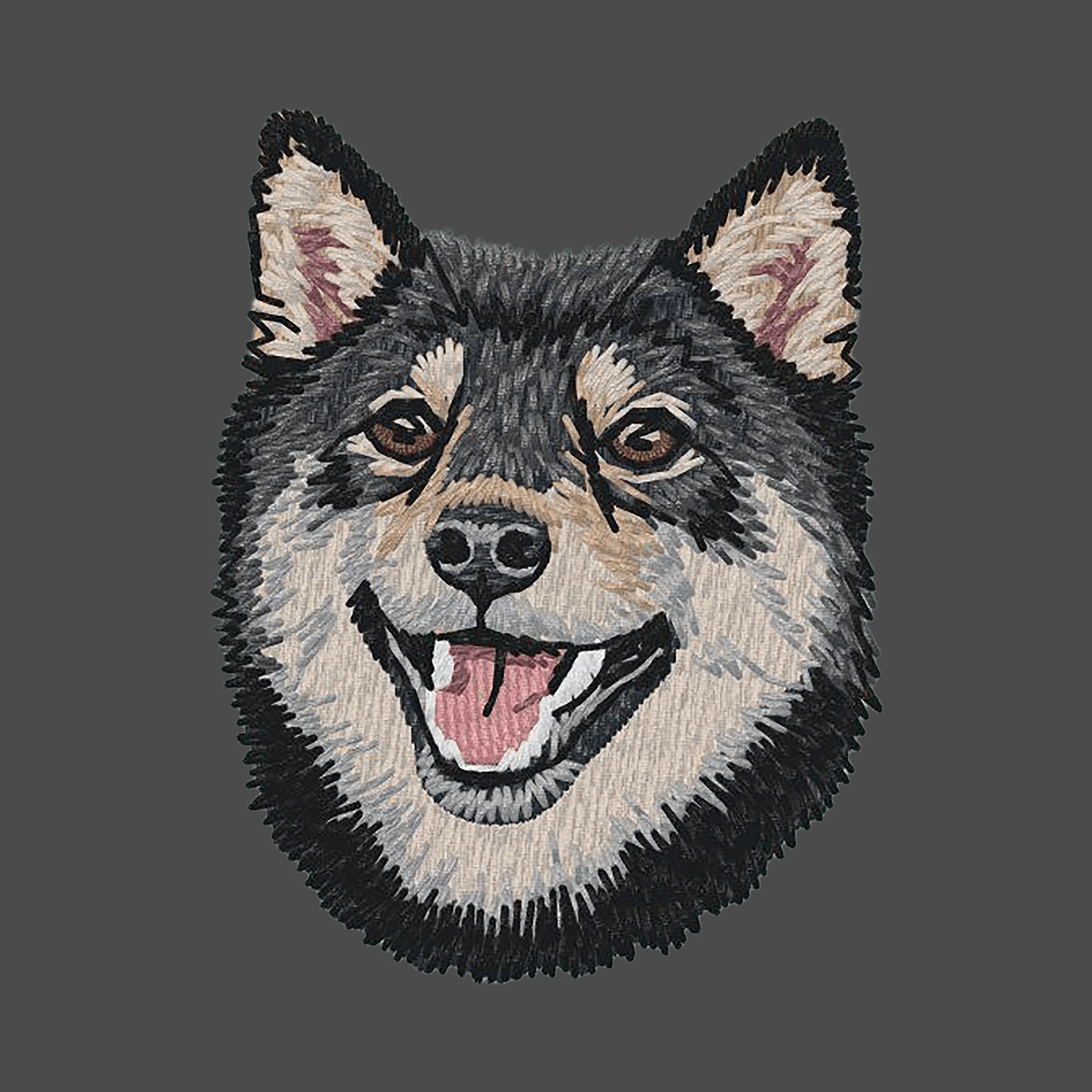 Shiba Inu Embroidered Men's Fleece Jacket - Image 4
