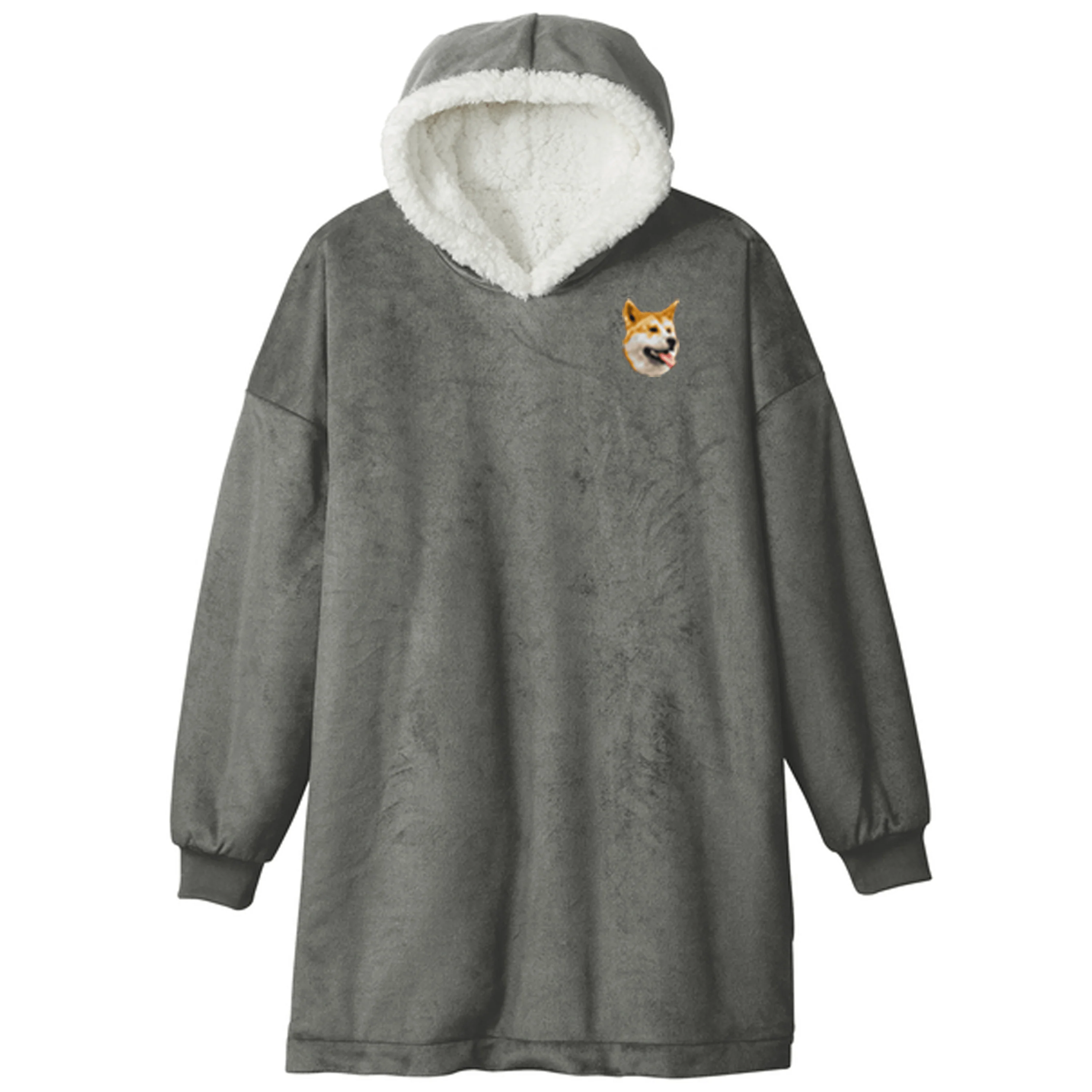 Shiba Inu Embroidered Wearable Blanket - Image 2