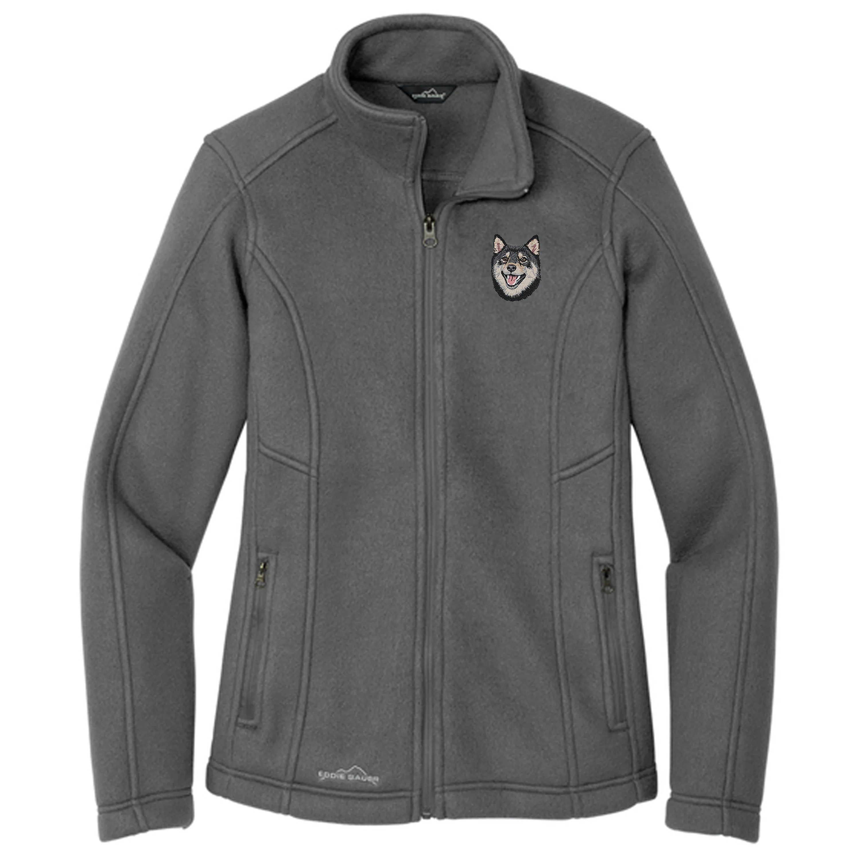 Shiba Inu Embroidered Women's Fleece Jacket - Image 3