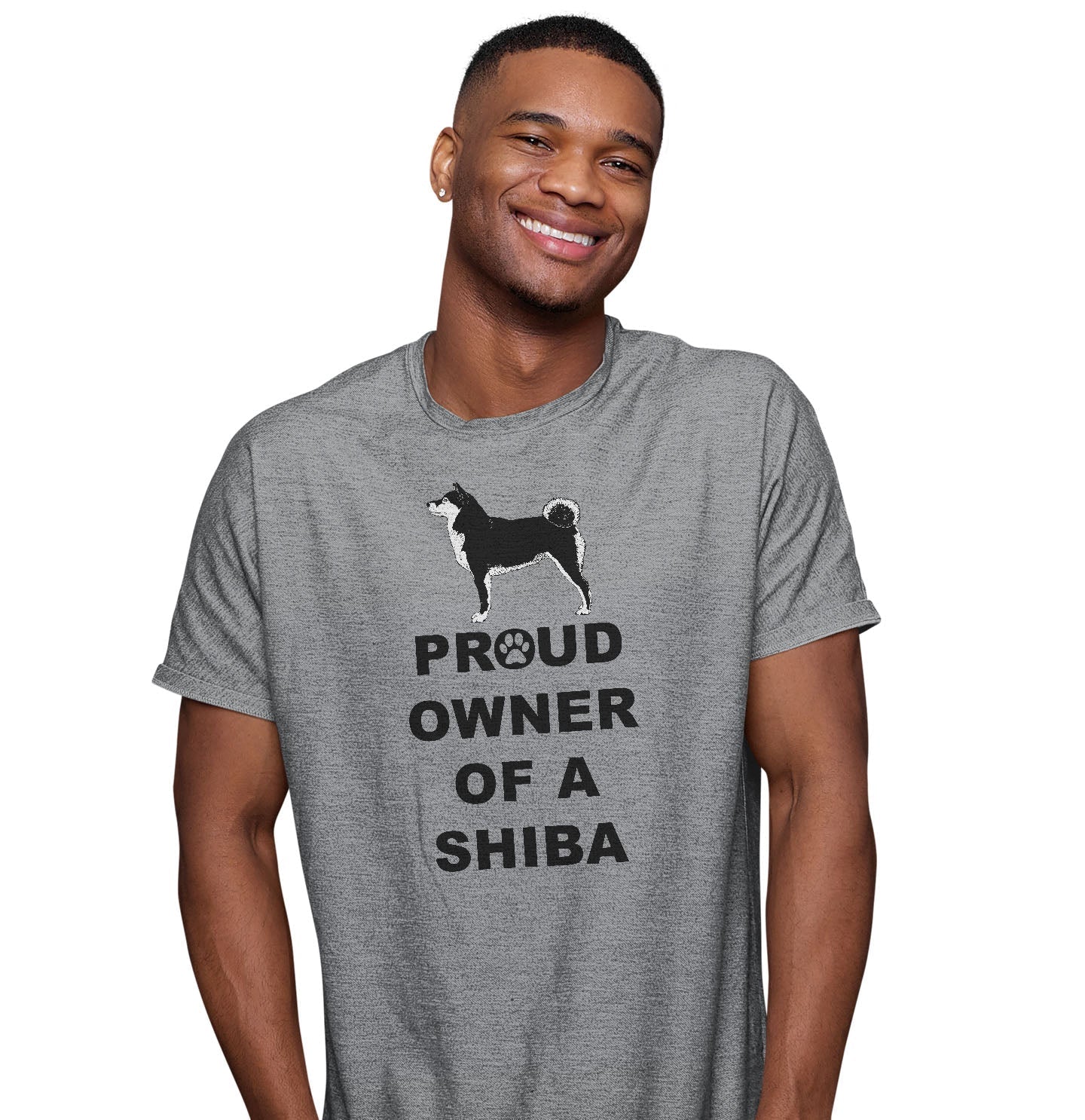 Shiba Inu Proud Owner - Adult Unisex T-Shirt - Image 3
