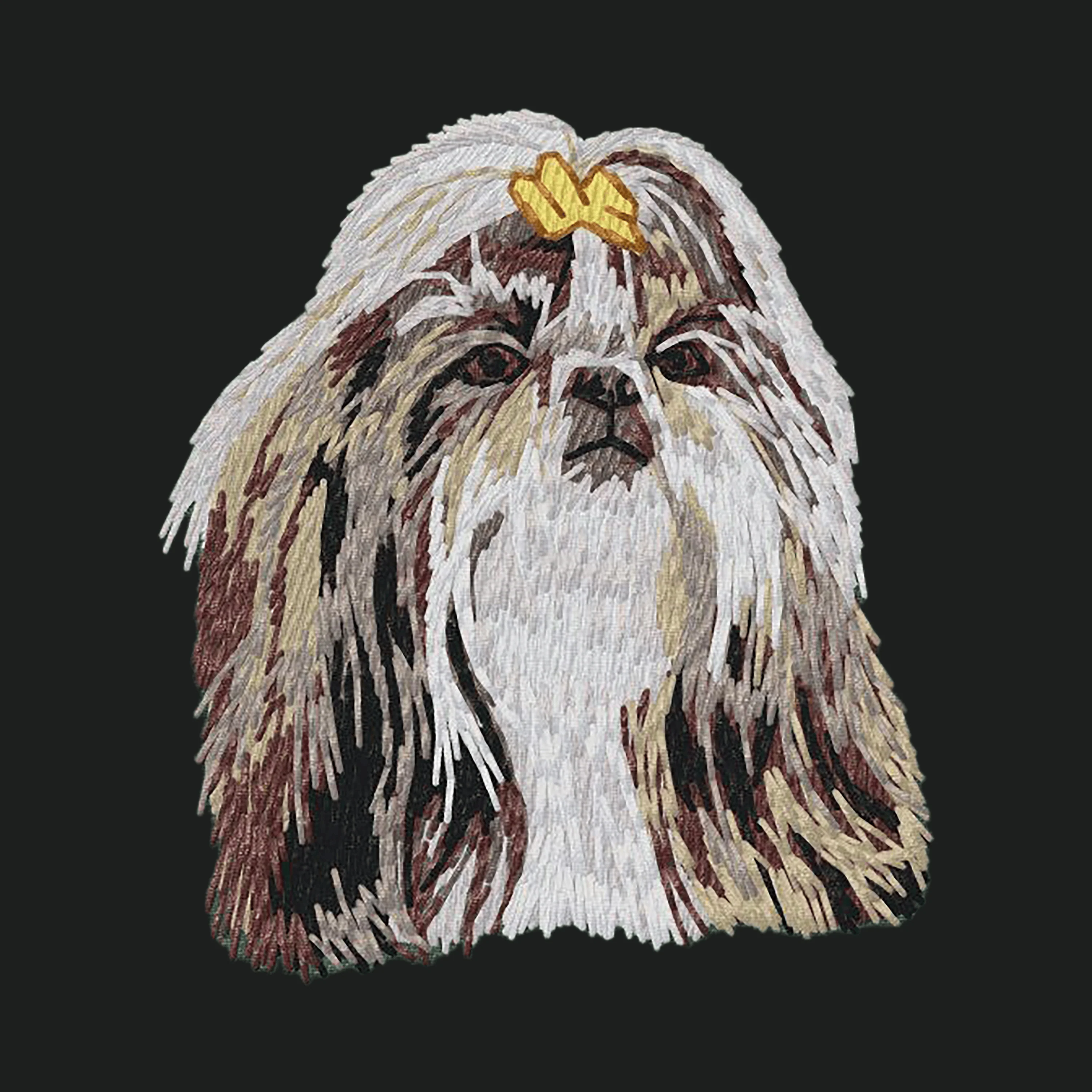 Shih Tzu Embroidered Crossbody Bag - Image 2