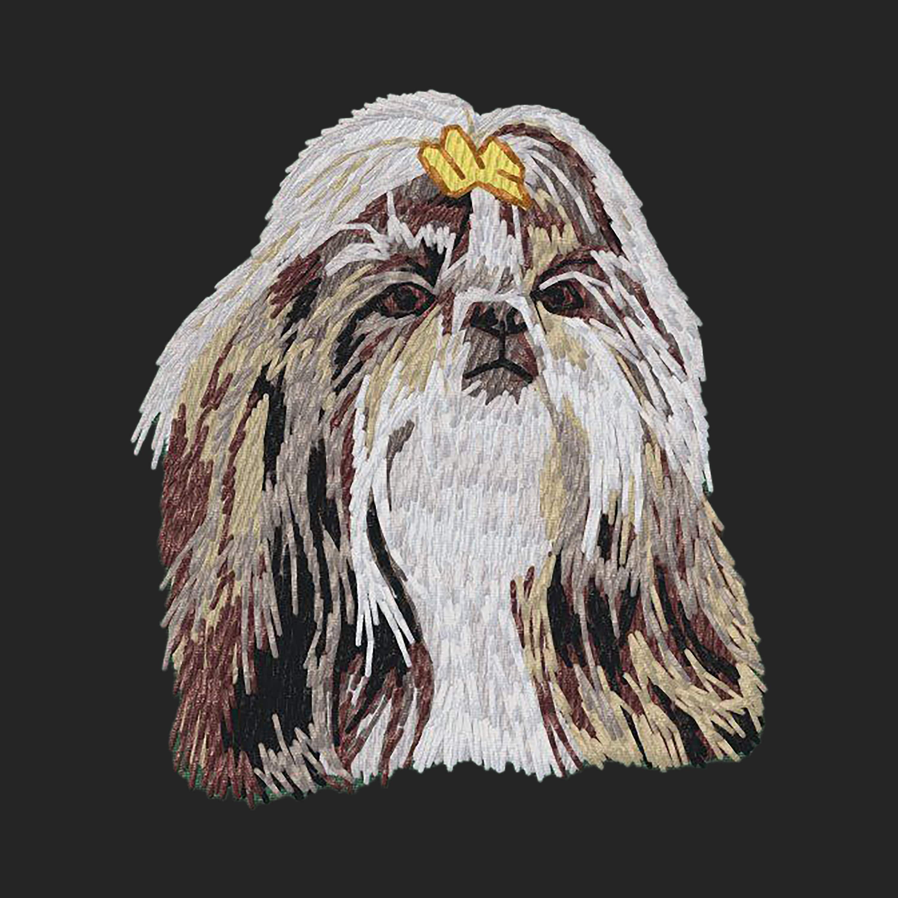 Shih Tzu Embroidered Sweatshirt Hoodie - Image 2