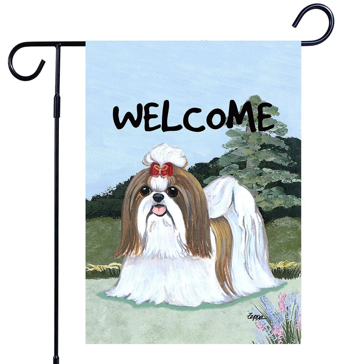 Shih Tzu Garden Flag - Image 2