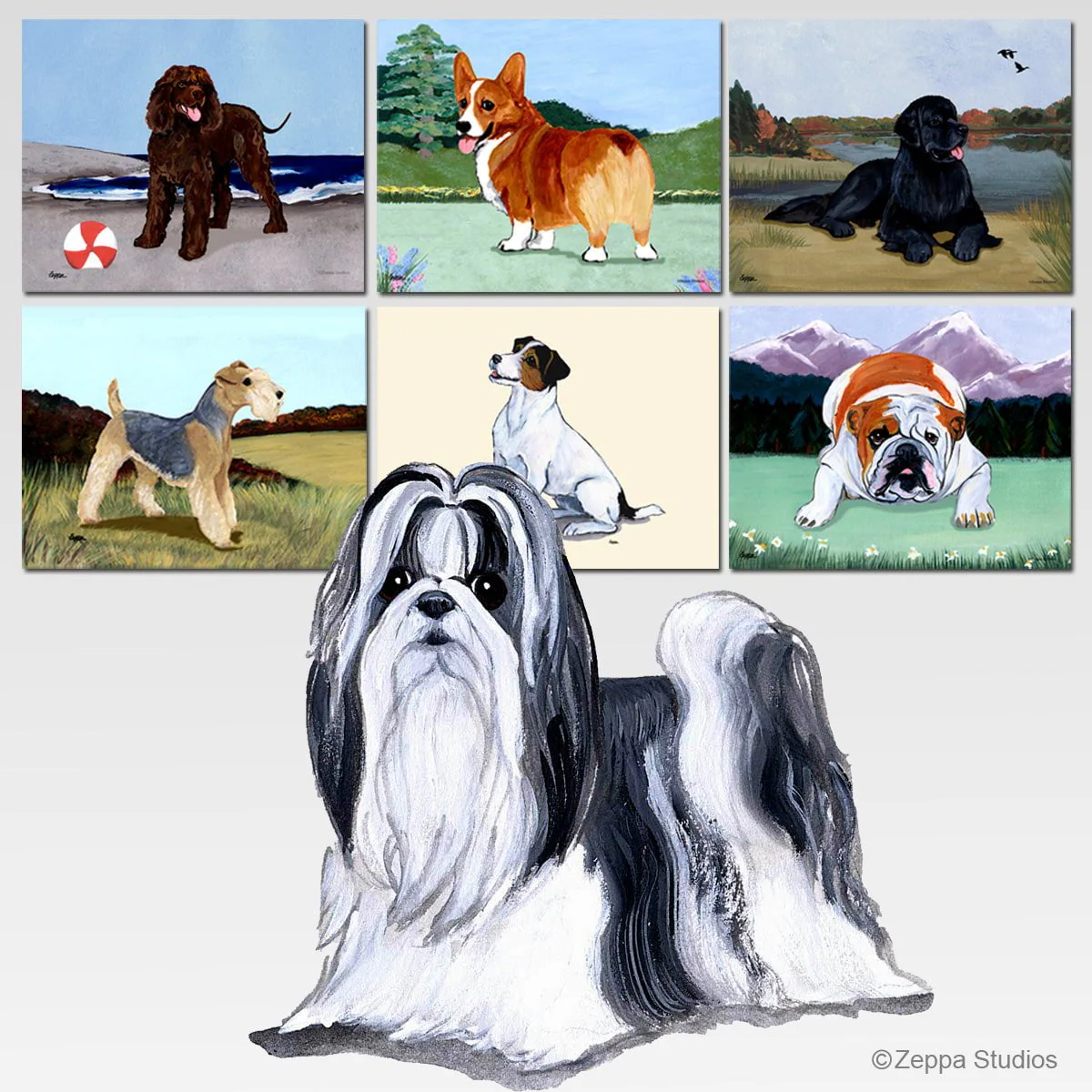 Shih Tzu Scenic Cutting Board - Image 2