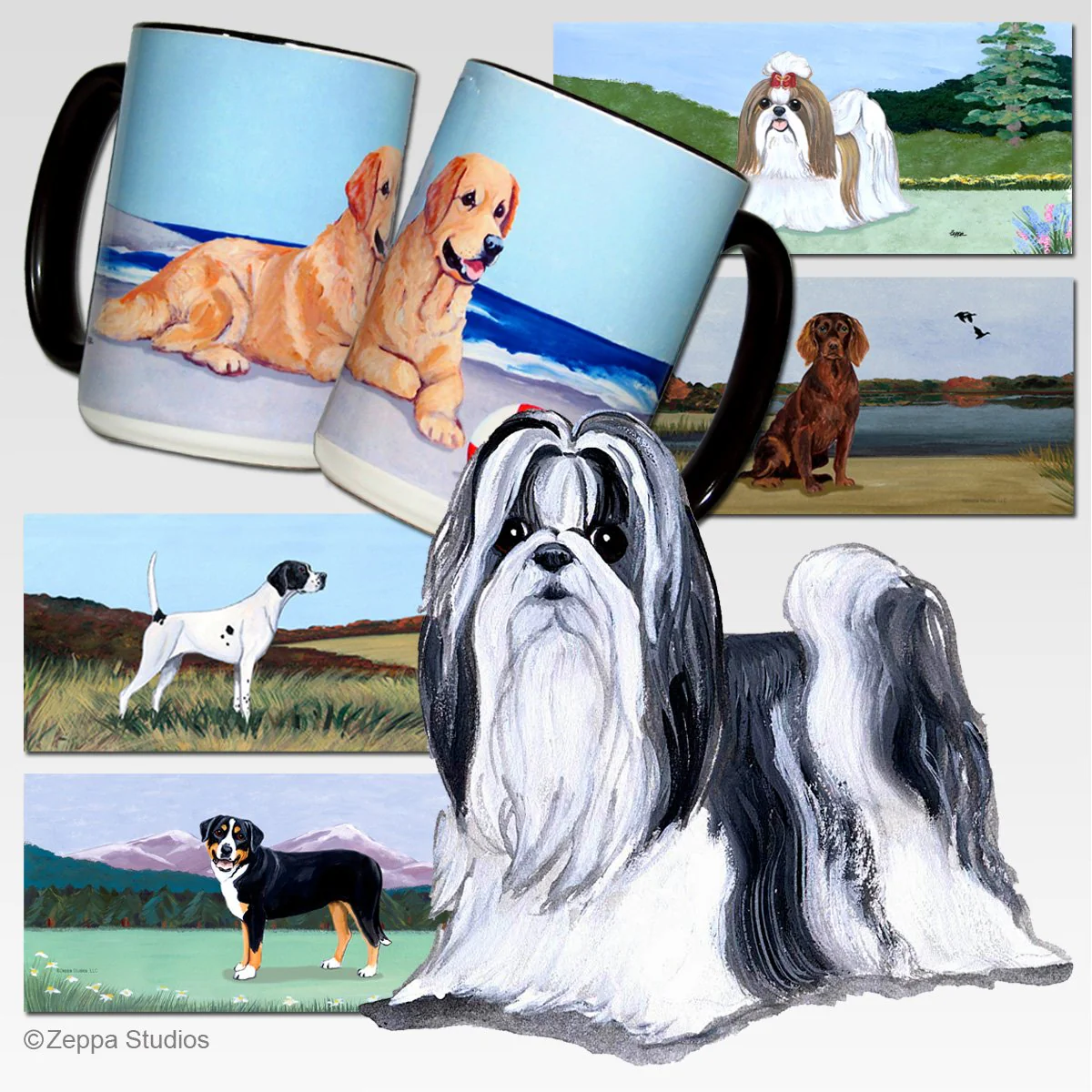 Shih Tzu Scenic Mug