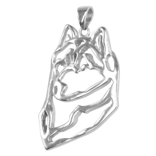 Siberian Husky  Sterling Silver Cut Out Pendants - Image 3