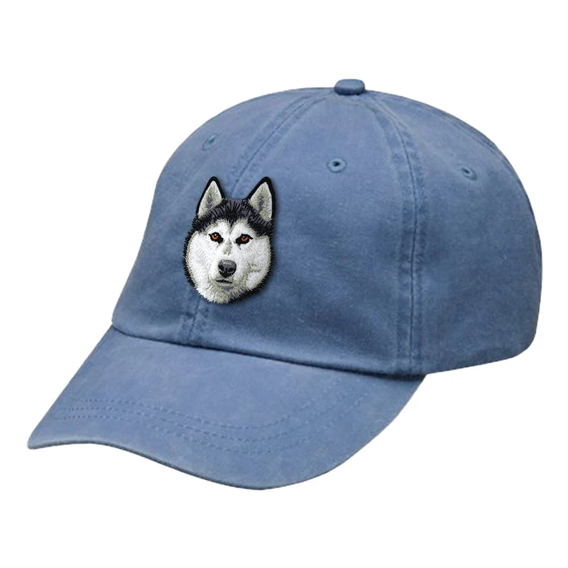 Siberian Husky Embroidered Baseball Cap - Image 5