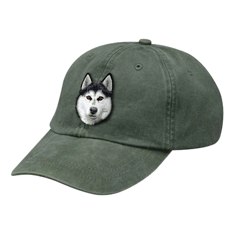 Siberian Husky Embroidered Baseball Cap - Image 7