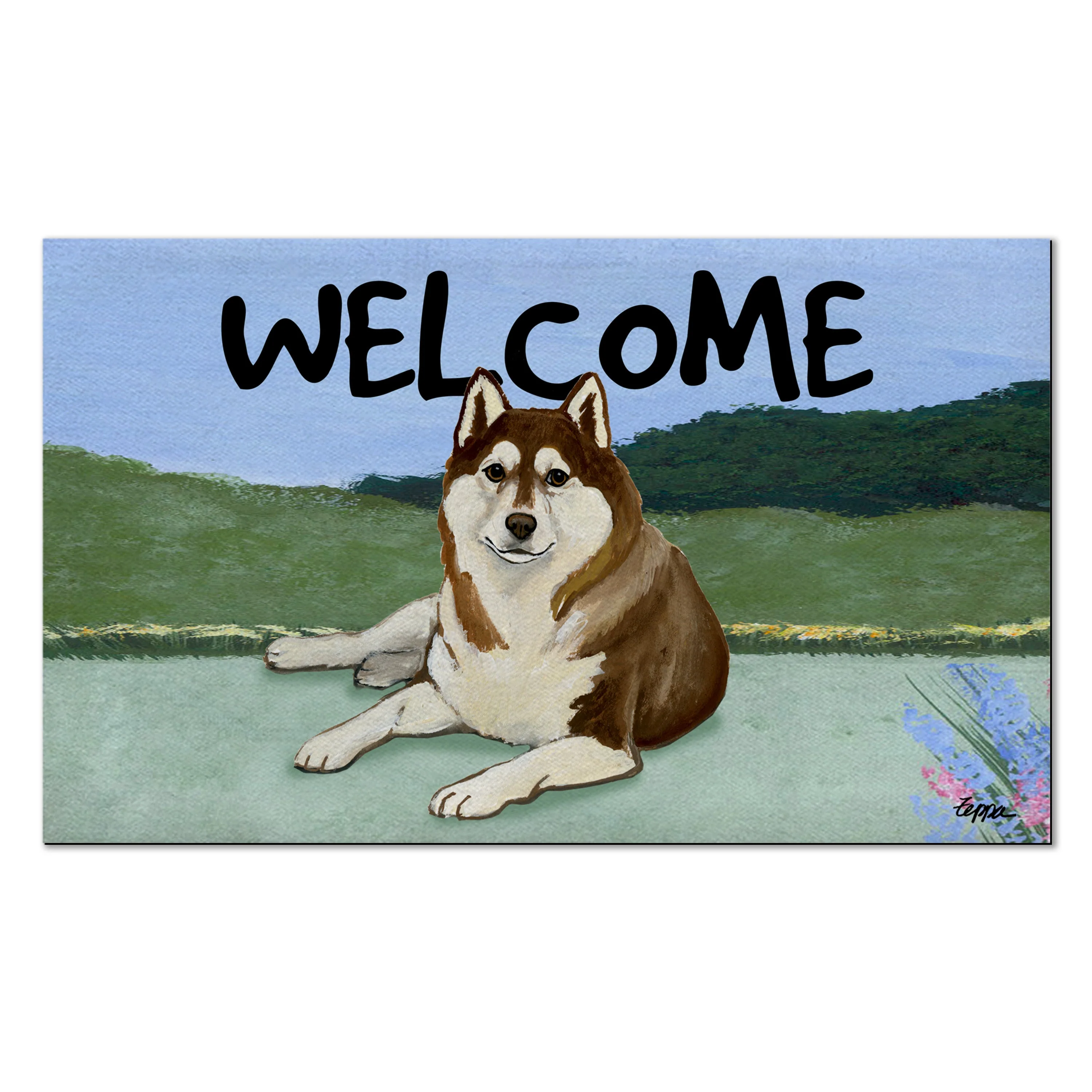Siberian Husky Welcome Mat - Image 3