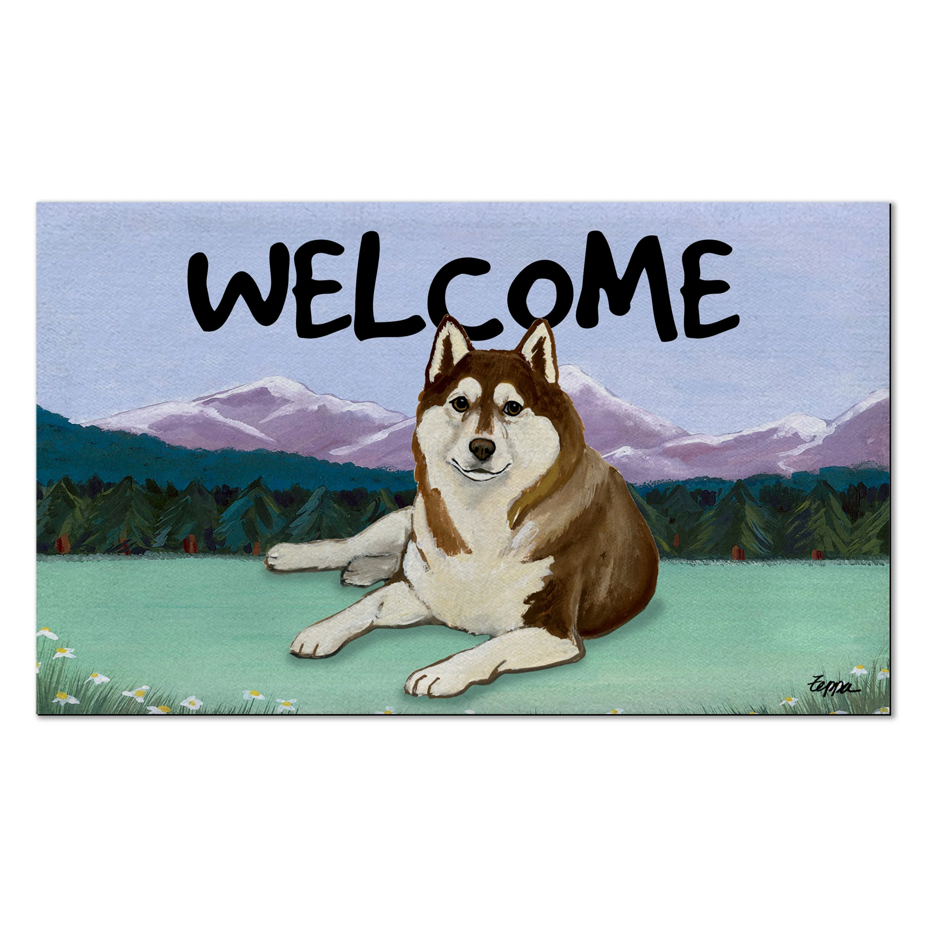 Siberian Husky Welcome Mat - Image 5
