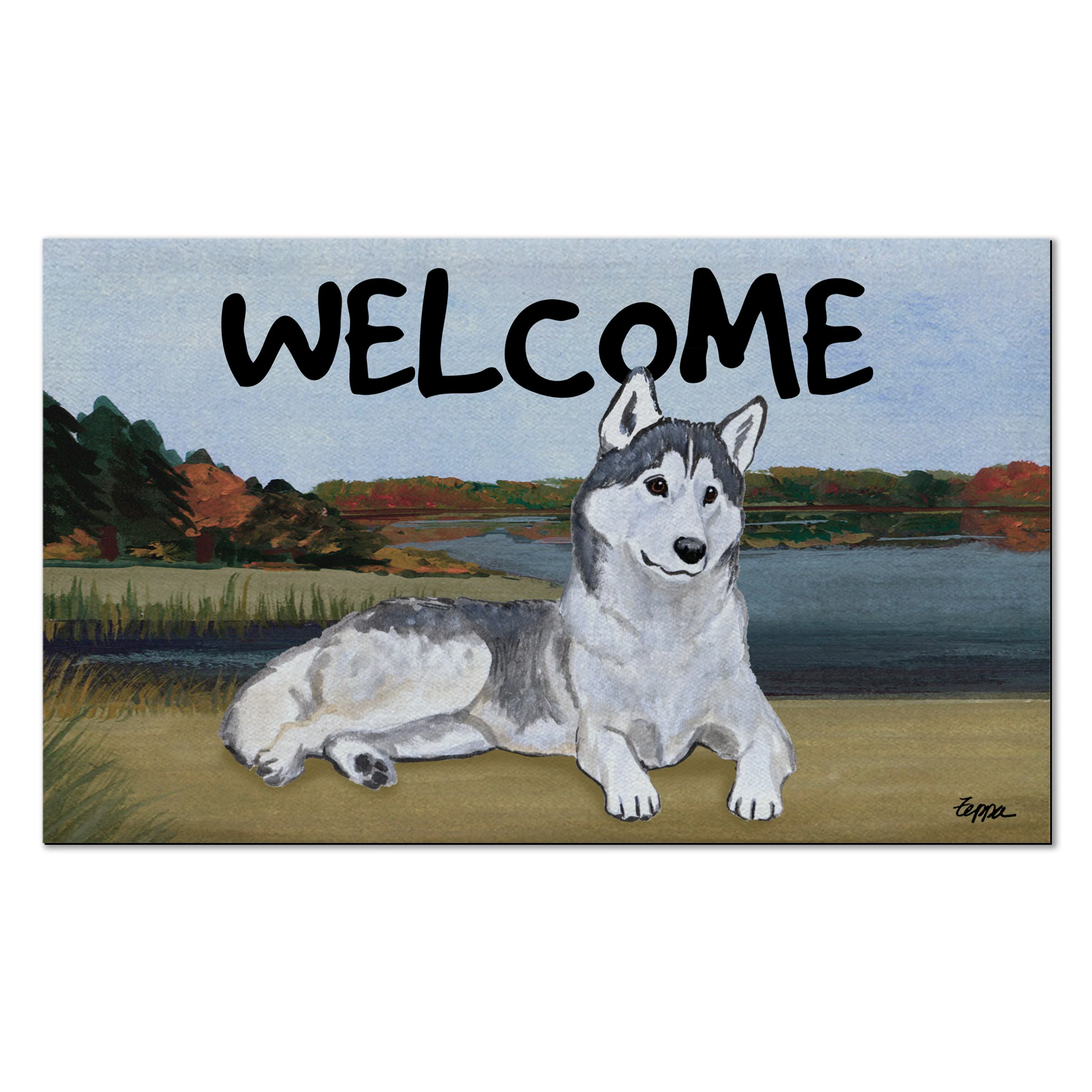 Siberian Husky Welcome Mat - Image 8