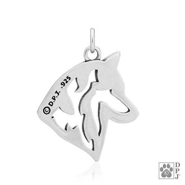 Siberian Husky, Head, Pendant - Image 2