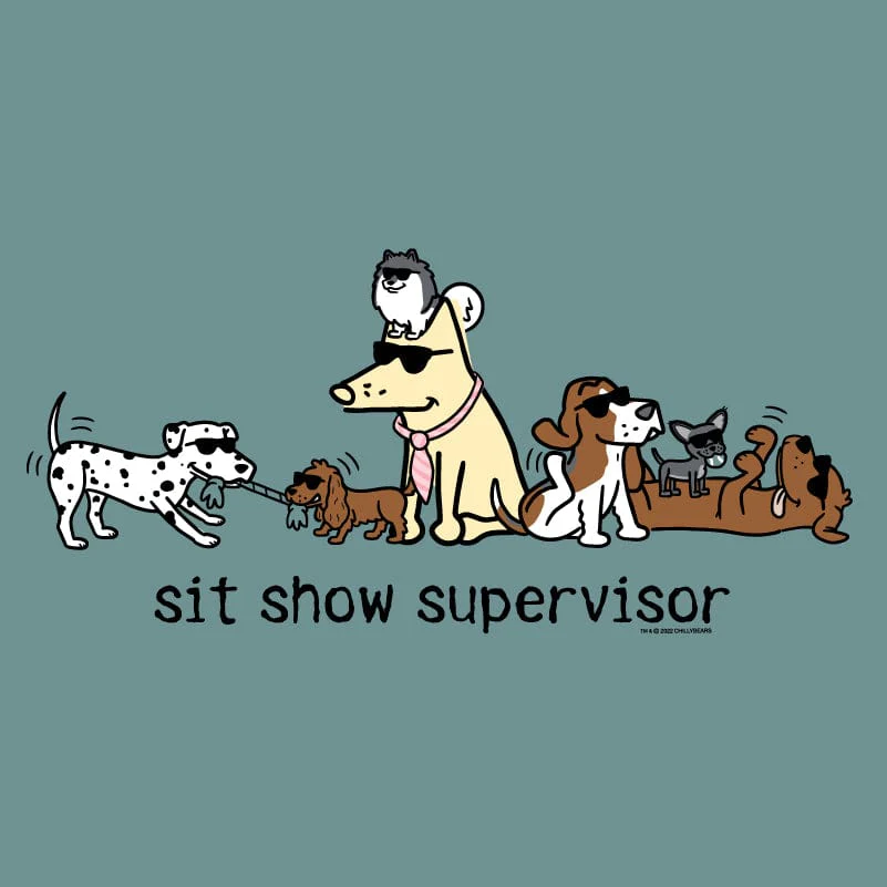 Sit Show Supervisor - Sweatshirt Pullover Hoodie - Image 2