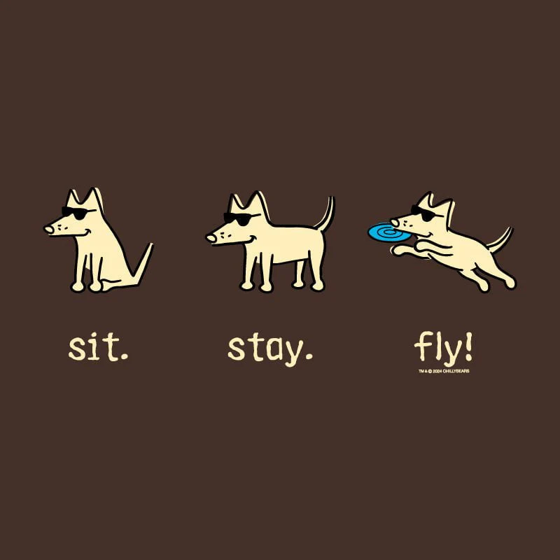 Sit Stay Fly - Sweatshirt Pullover Hoodie - Image 2