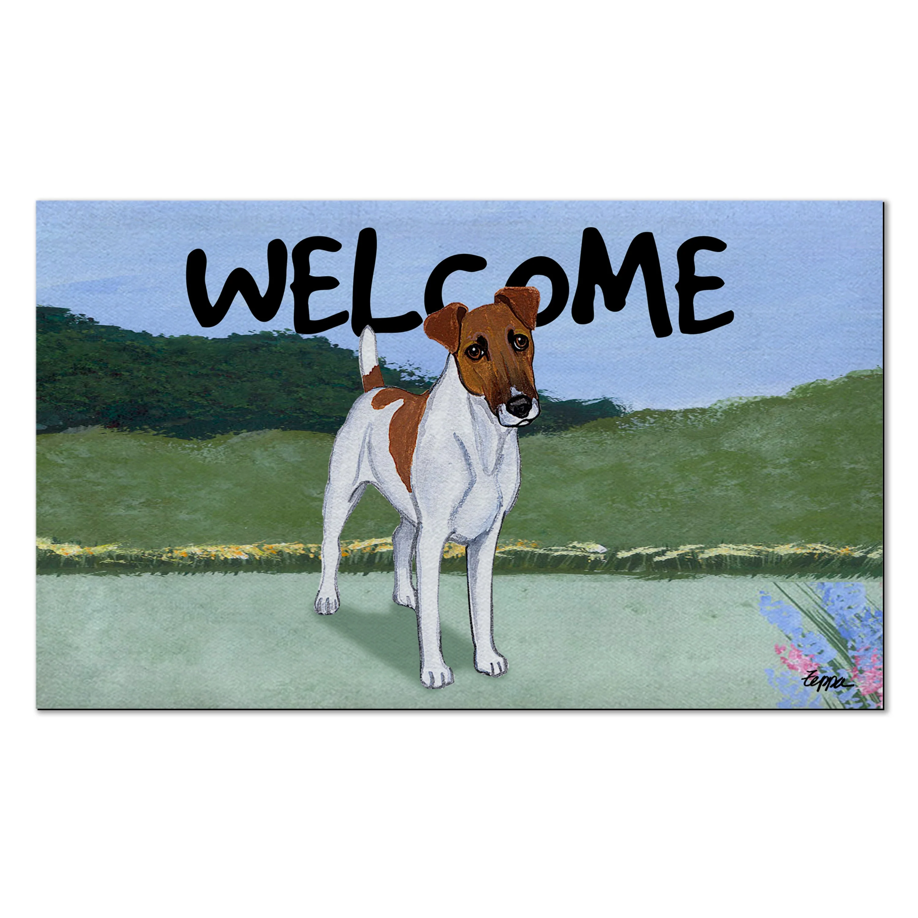 Smooth Fox Terrier Welcome Mat - Image 2