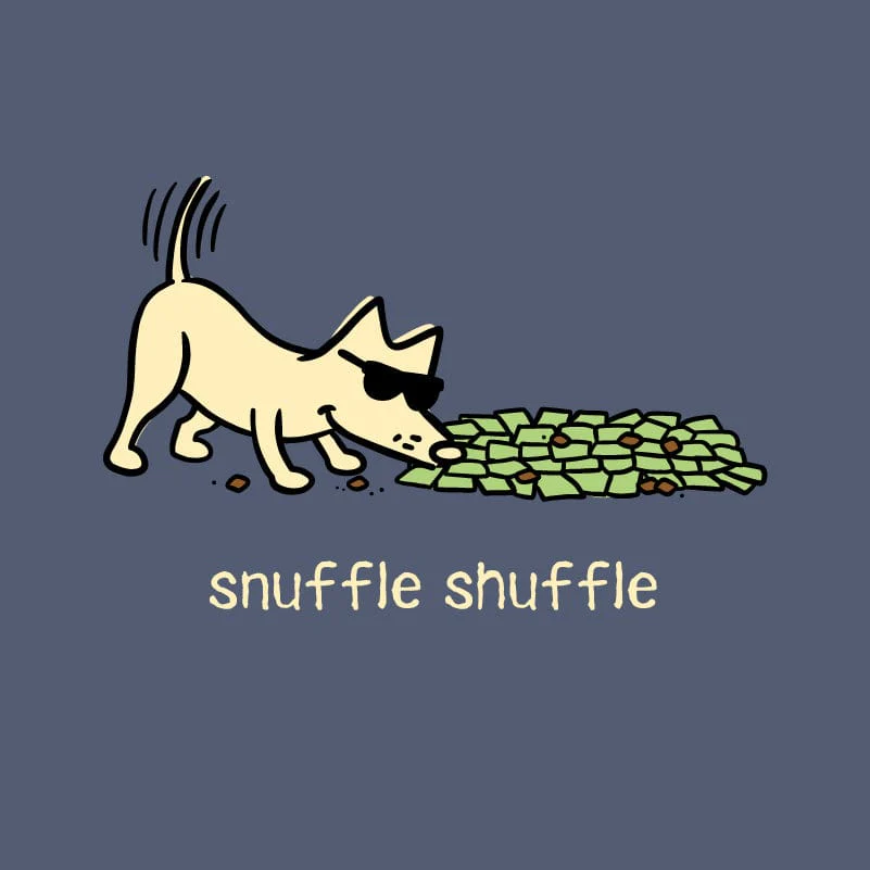 Snuffle Shuffle - Ladies Curvy V-Neck Tee - Image 2