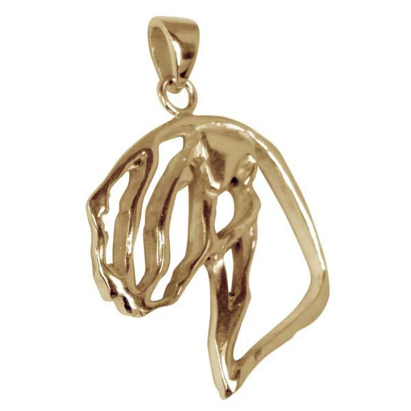 Soft Coated Wheaten Terrier  14K Gold Cut Out Pendant - Image 2