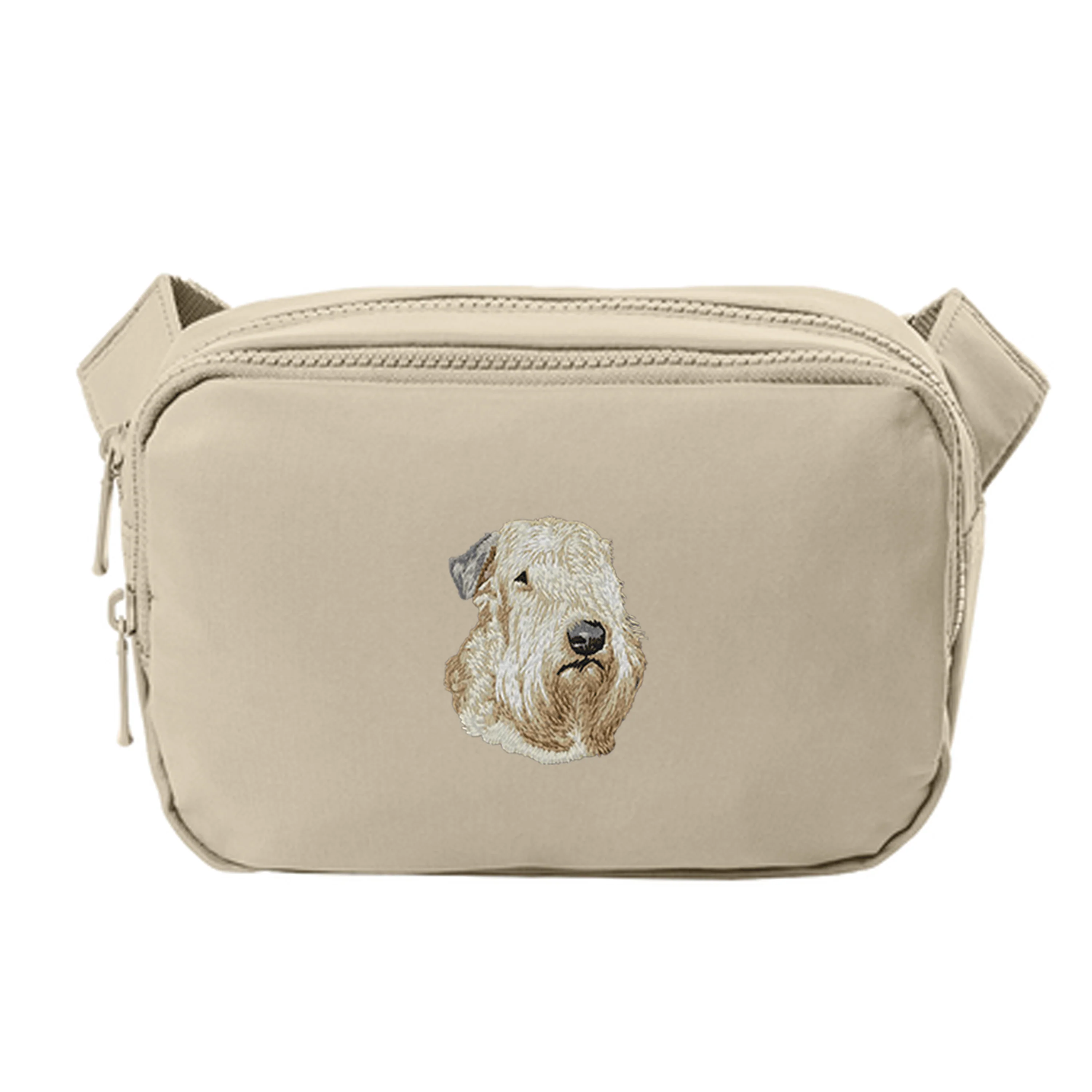 Soft Coated Wheaten Terrier Embroidered Crossbody Bag
