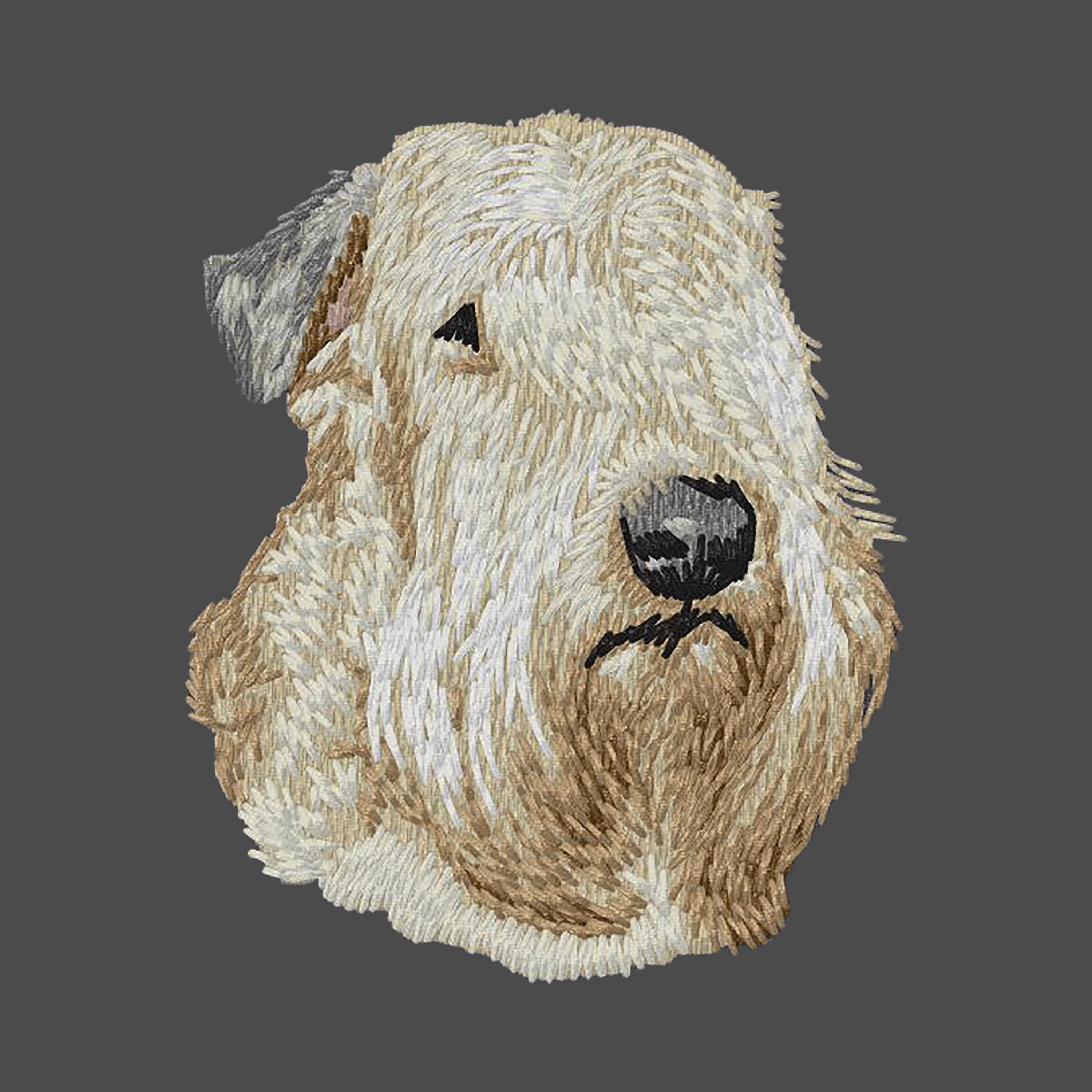 Soft Coated Wheaten Terrier Embroidered Men's Fleece Jacket - Image 2