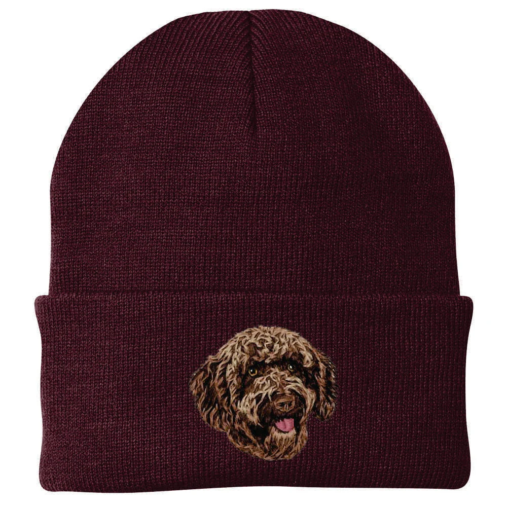 Spanish Water Dog Embroidered Beanie - Image 3