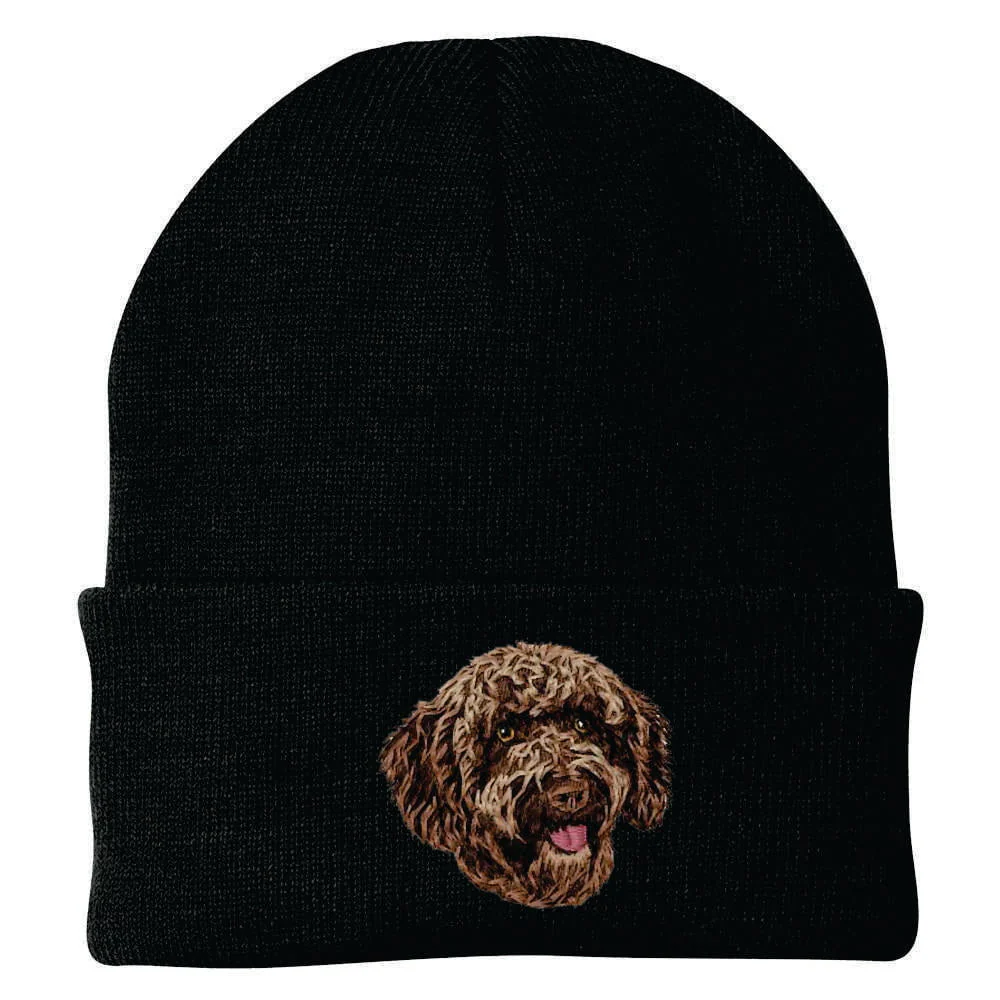 Spanish Water Dog Embroidered Beanie - Image 4