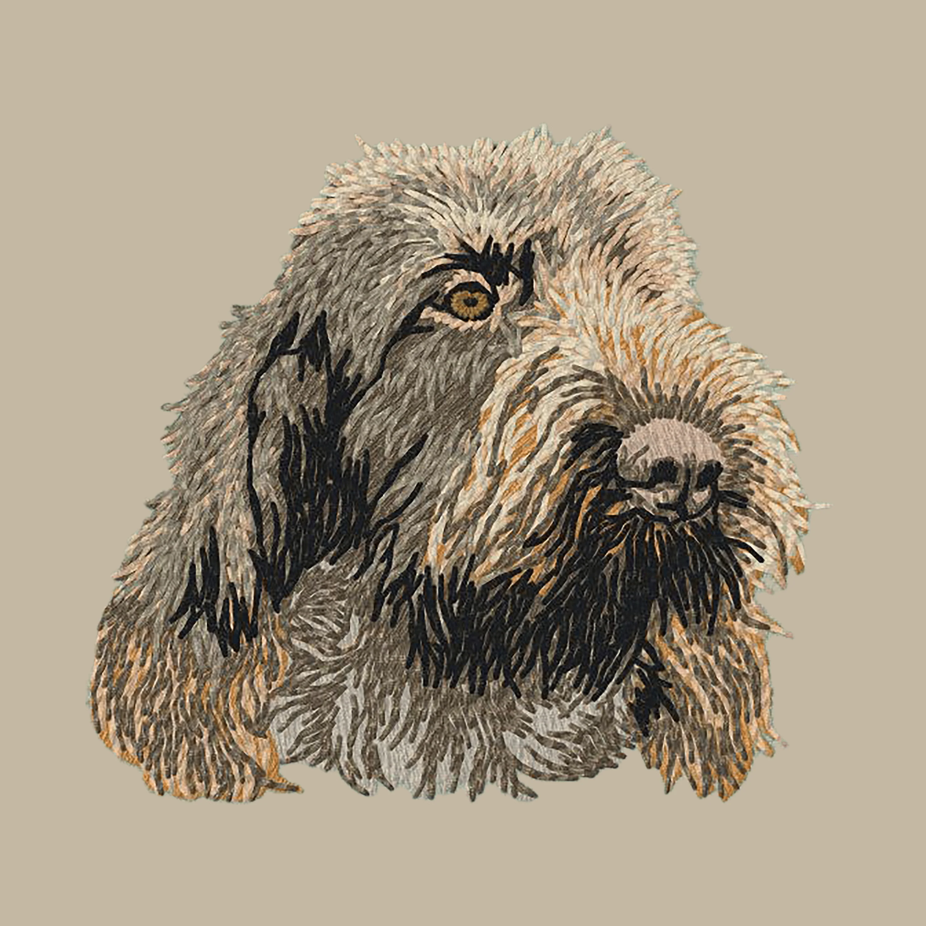 Spinone Italiano Embroidered Crossbody Bag - Image 4