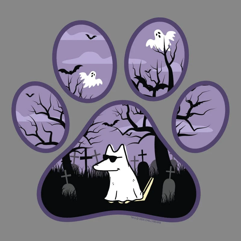Spooky Paw - Ladies T-Shirt V-Neck - Image 4