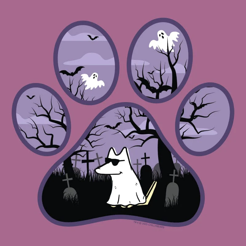 Spooky Paw - Sweatshirt Pullover Hoodie - Image 3