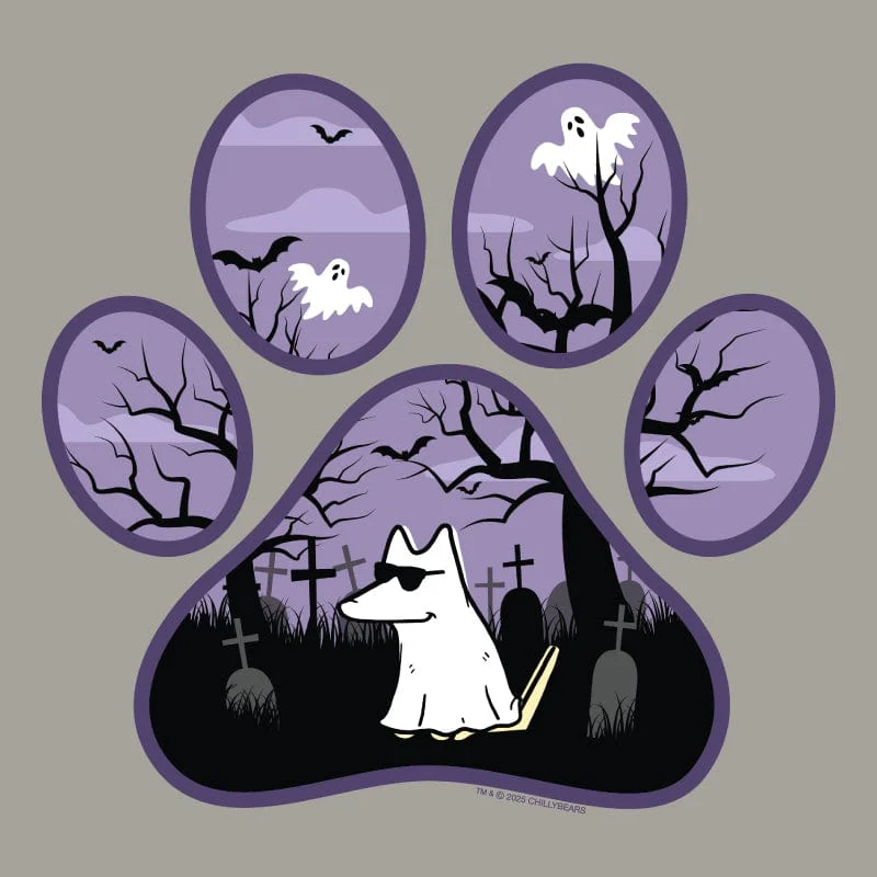 Spooky Paw - Sweatshirt Pullover Hoodie - Image 4