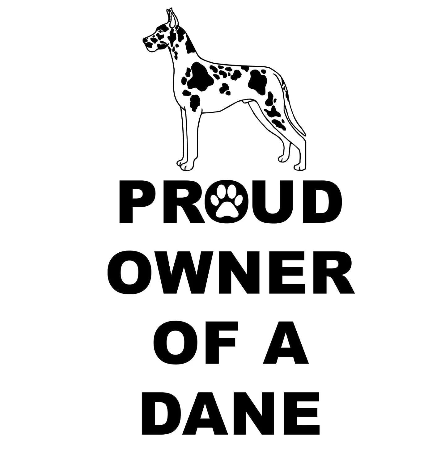 Spotted Great Dane Proud Owner - Women's V-Neck T-Shirt - Image 2